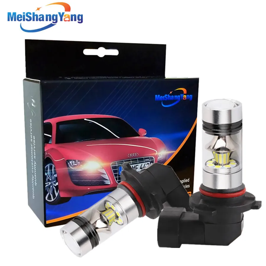 

2pcs 9005 HB3 LED Bulbs 1100Lm New Arc-Beam Technology 3030 Chip H7 LED Lamp for Running Light Fog Lights White