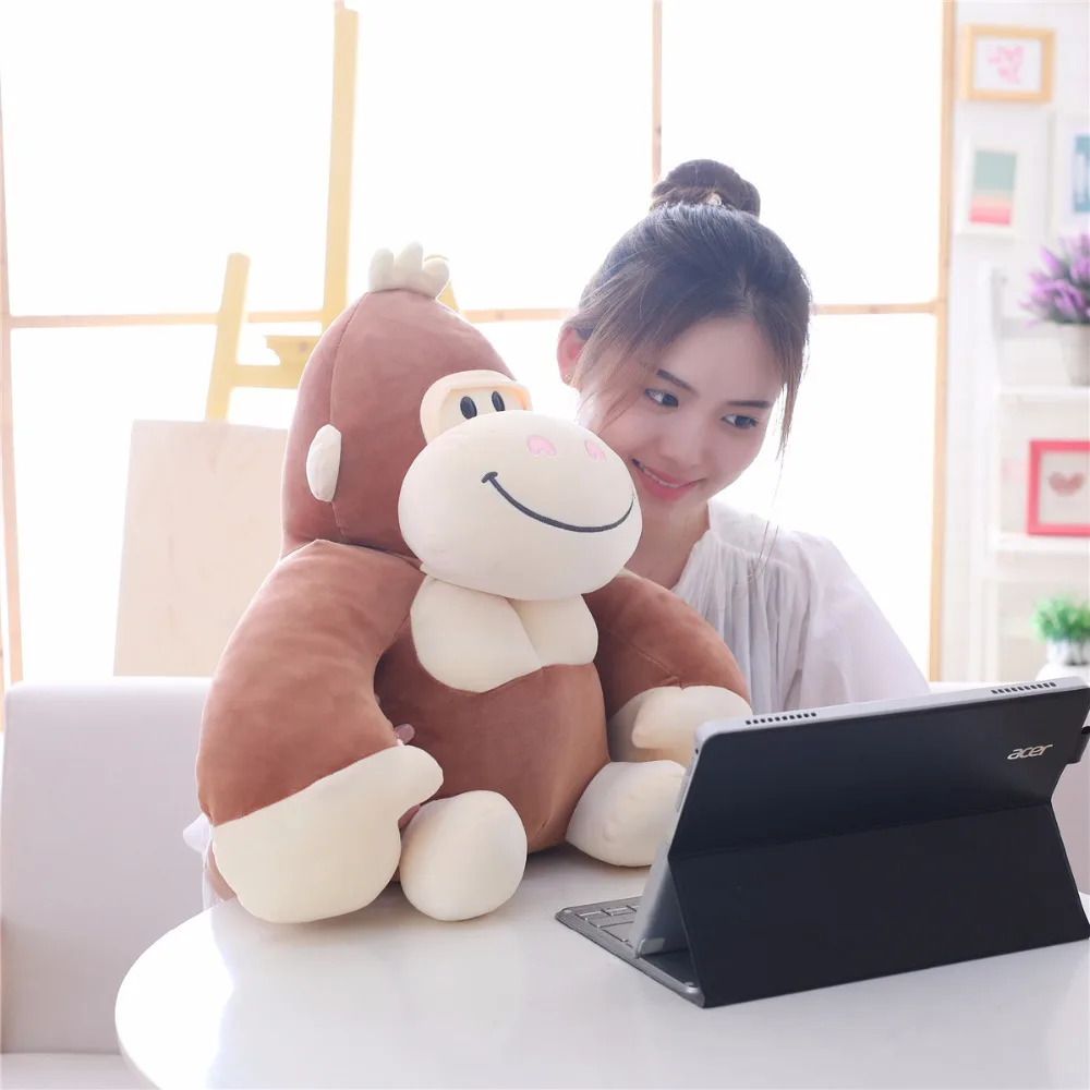 Soft Plush Simulation Gorilla Orangutan stuffed Doll Toys Birthday Gift Home Shop Decor