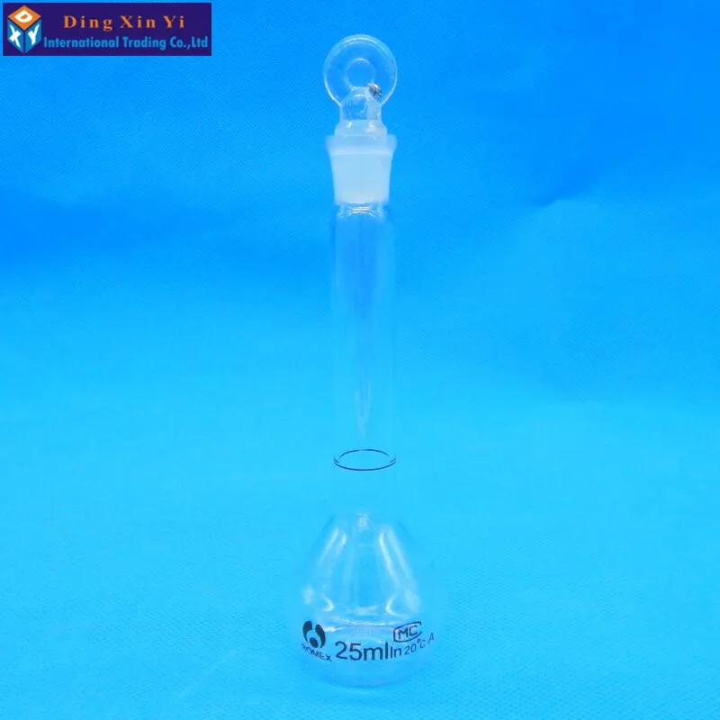 25ml Transparent volumetric flask flint glass flask volumetric Laboratory volumetric flask