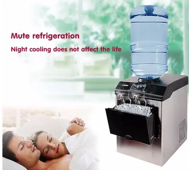 Commercial/ Household Electric Ice Making Machine 25KG Countertop Automatic Bullet Ice Maker