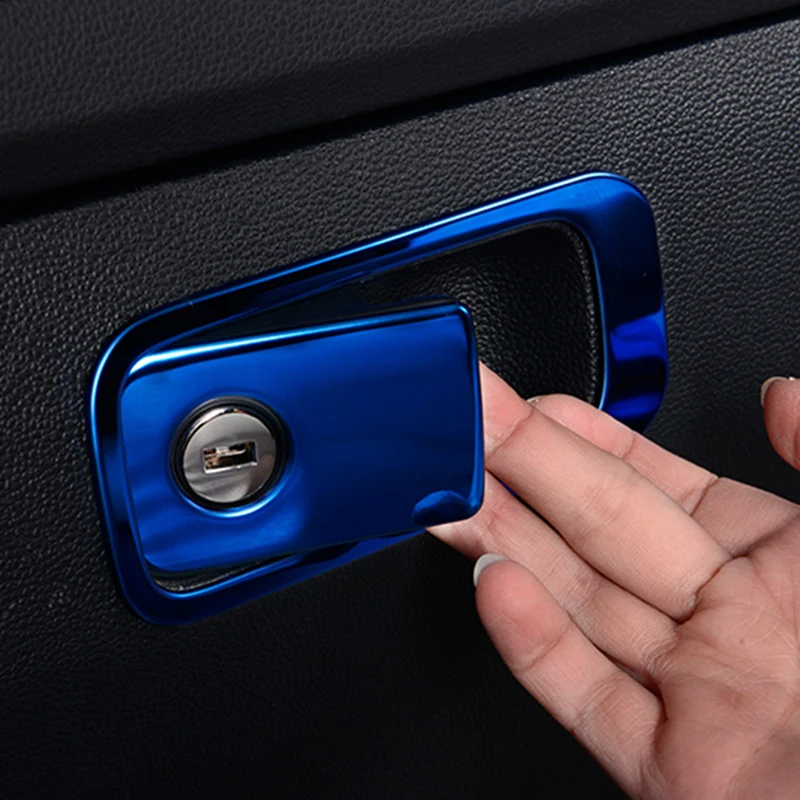 ZD For VW Tiguan 2 2016 MK2 Accessories For Volkswagen Tiguan 2017 2018 Co-pilot Glove Storage Box Handle Covers Accessories