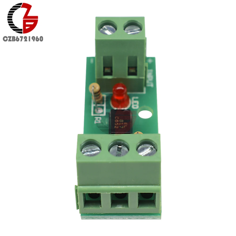 12V 1 ช่อง OPTOCOUPLER โมดูลแยกแยก BOARD ไม่มี DIN Rail ผู้ถือ PLC โปรเซสเซอร์ 80KHz PC817 EL817