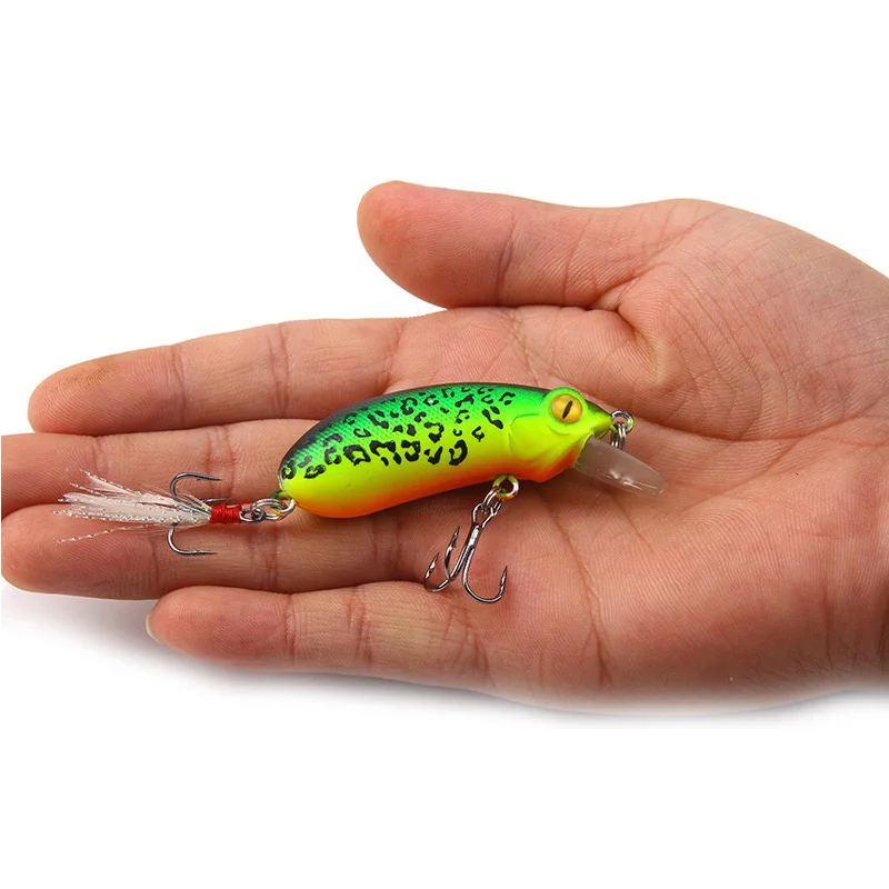 1Pcs Fishing Lure Popper 6cm 9.8g Bait Crankbait Wobblers Tackle Isca Poper Japan suspending Lure 3d Eyes Tackle