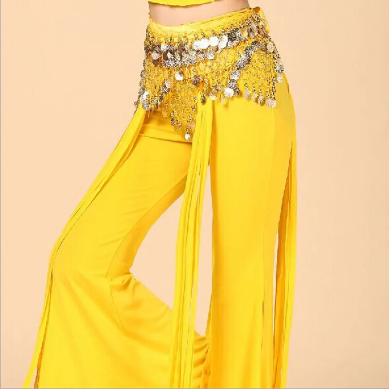 Mới Đến Bộ Lạc Ai Cập phong cách Hip Khăn Quàng Cổ vàng đồng tiền trên belly dancing Belt 7 colors bán buôn