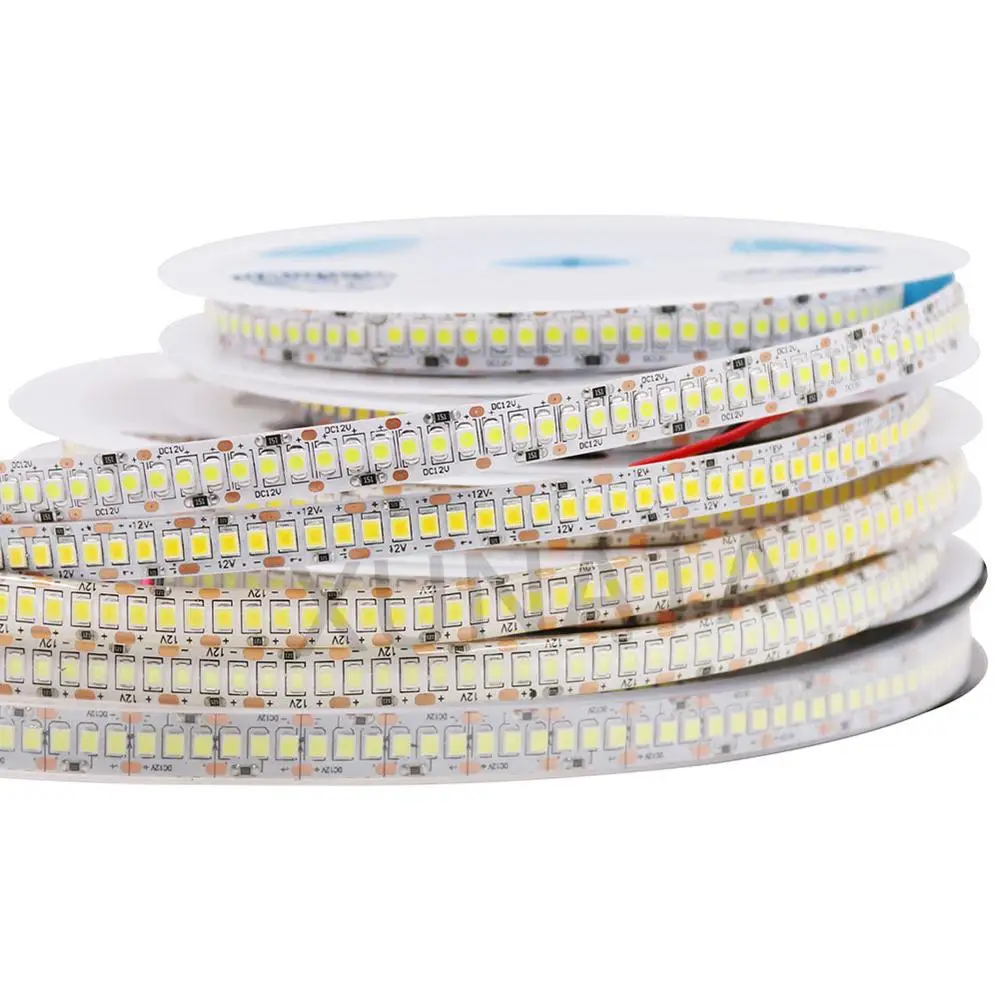 XUNATA 5m 24V LED Strip 240LEDs/m SMD2835 LED Tape White Warm White Flexible LED Ribbon String Light Fixture for Home Decoration