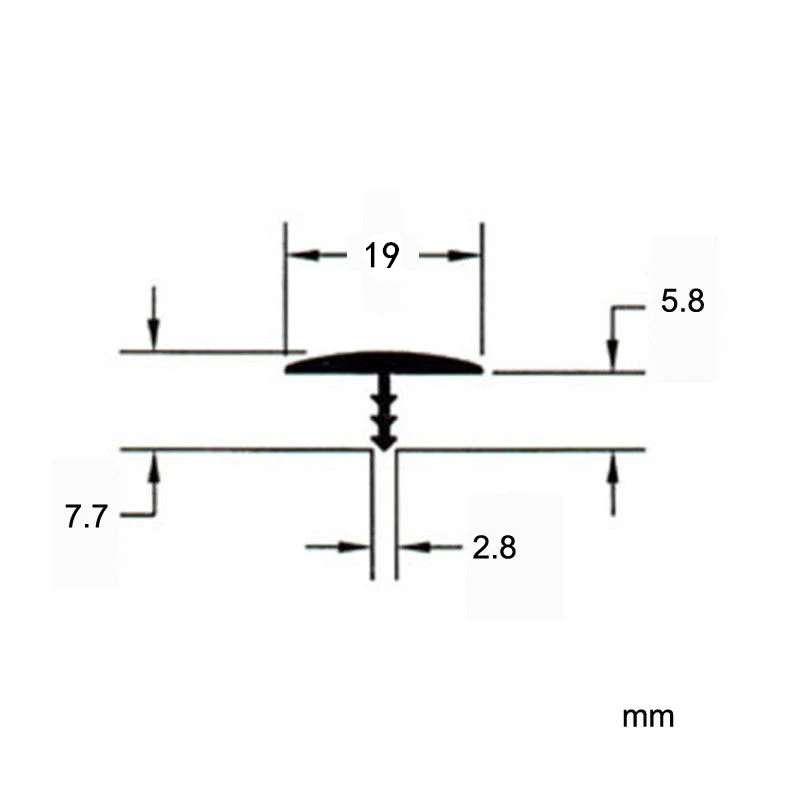 Bande de protection T en plastique pour borne d'arcade MAME,pièce jeu de 10m de long, 16 et 19mm de large disponible en chrome et noir,