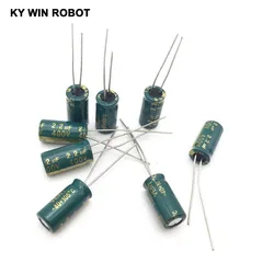 50pcs 400V 2.2UF 6x12mm 105C Radial High-frequency Low Resistance Electrolytic Capacitor 2.2UF 400V