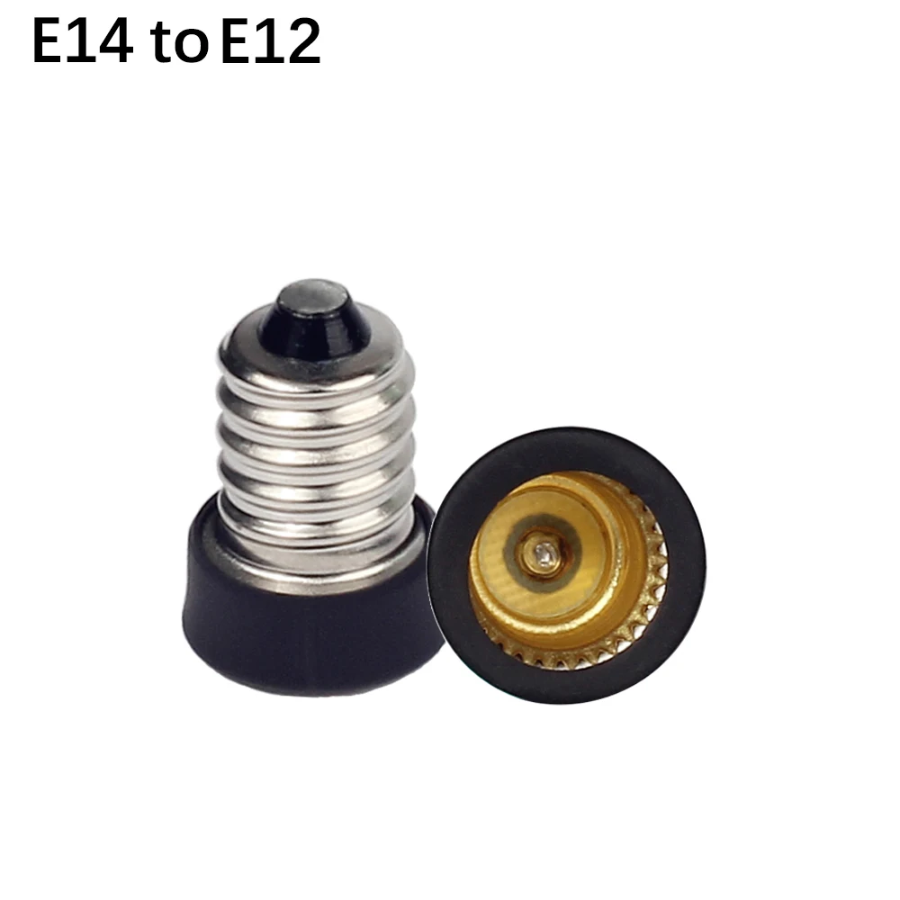 1PCS E14 to E12 GU10 Lamp Base E14 Lamp Holder Screw Light Bulb Converter Socket Adapter For LED Corn Bulb Spotlight