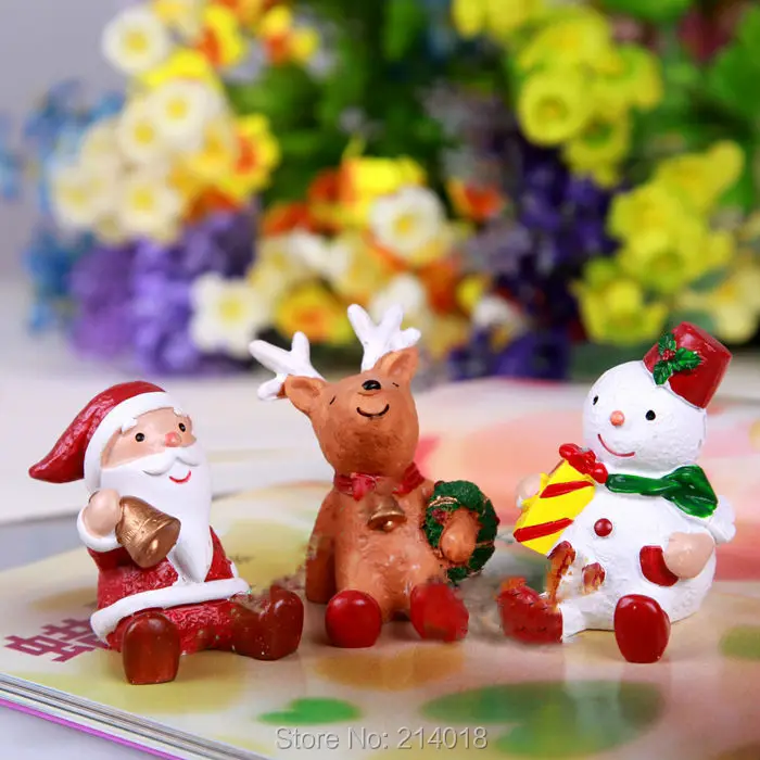 

New Year 3D Santa Claus Mold Silicone Snowman Chocolate Mold Reindeer Cake Decorative Molds Candle Mould Silica Gel PRZY 001