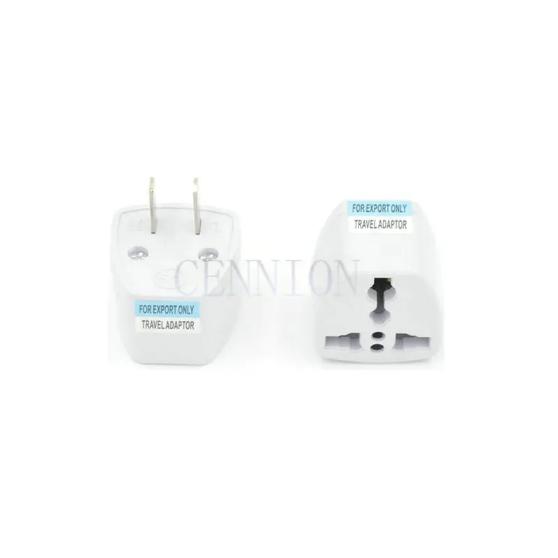 White To EU US AU DE UK AC Power Plug Trip Travel Adaptor Convertor for Tour 40pcs free cn post