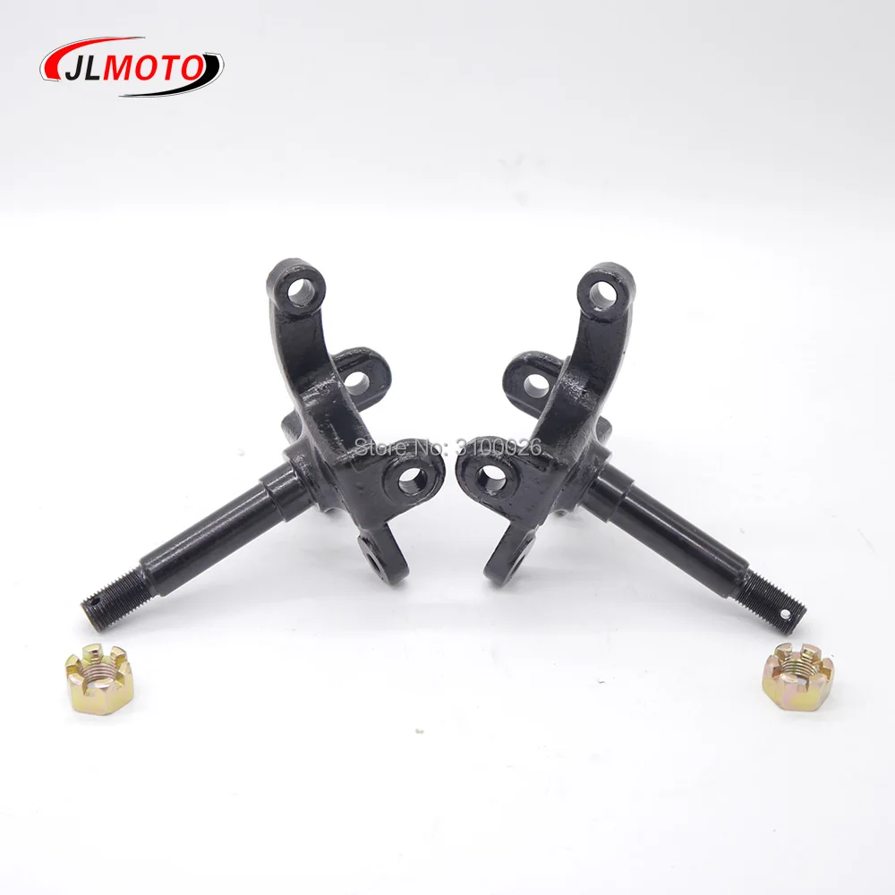 

1Pair/2pcs Steering Strut Knuckle Spindle Fit For China ATV 50cc 70cc 110cc Disc Brake Wheel Hub Go Kart Buggy UTV Bike Parts