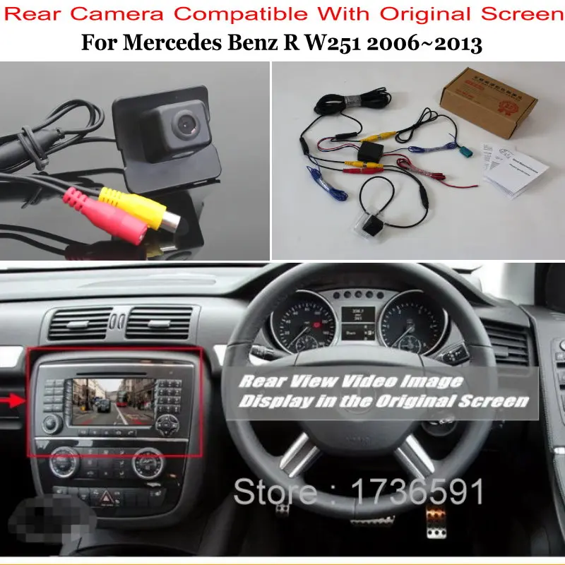 

For Mercedes Benz R W251 2006~2013 / RCA & Original Screen Compatible / Car Rear View Camera Sets / CCD Back Up Reverse Camera