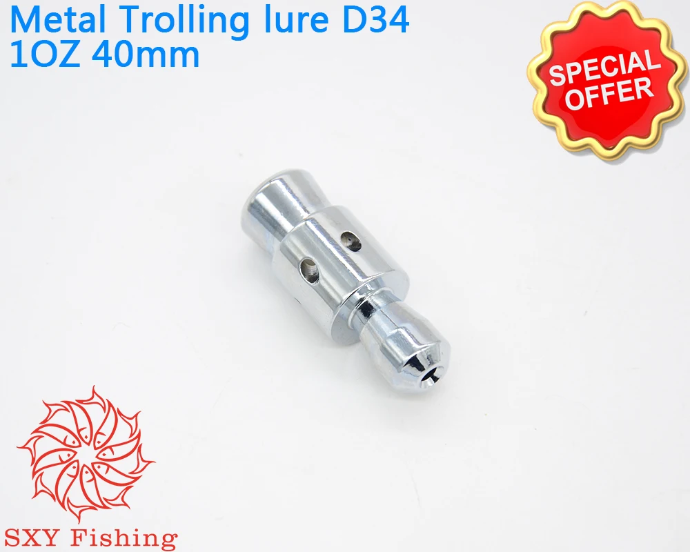 SXY Fishing D34 40mm Metal copper head Bait Trolling Bait wire bait Deep sea bait Metal head Fake bait Metal Trolling Lure