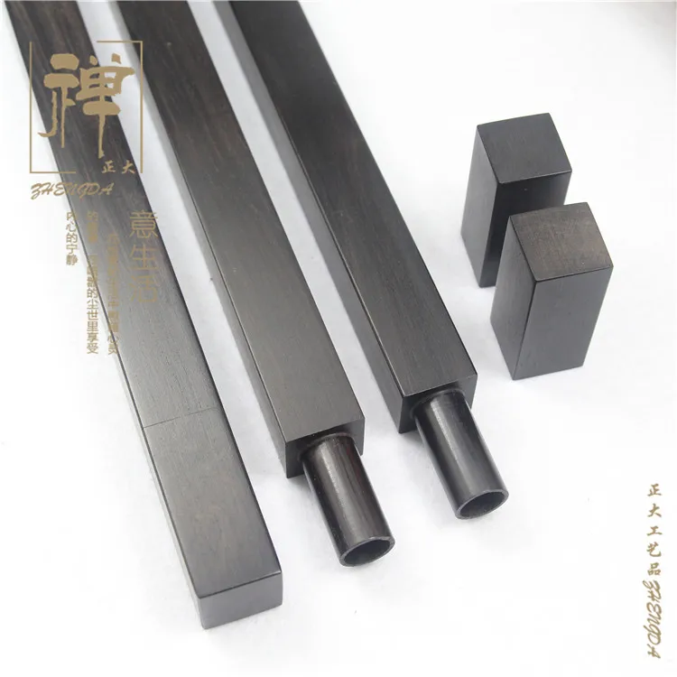 

High quality ebony pull tube length a square mouth incense incense incense incense incense canister portable appliances