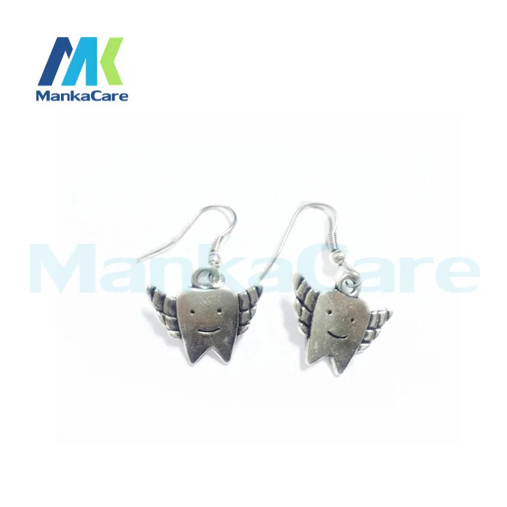 2 Pairs Creative earrings explosion models creative tooth-shaped earrings earrings Korean version of the first jewelry