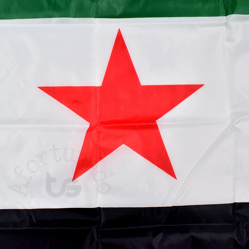 Syria 90*150cm The Syrian Arab Republic flag Banner 3x5 Foot Hanging National flag Home Decoration flag