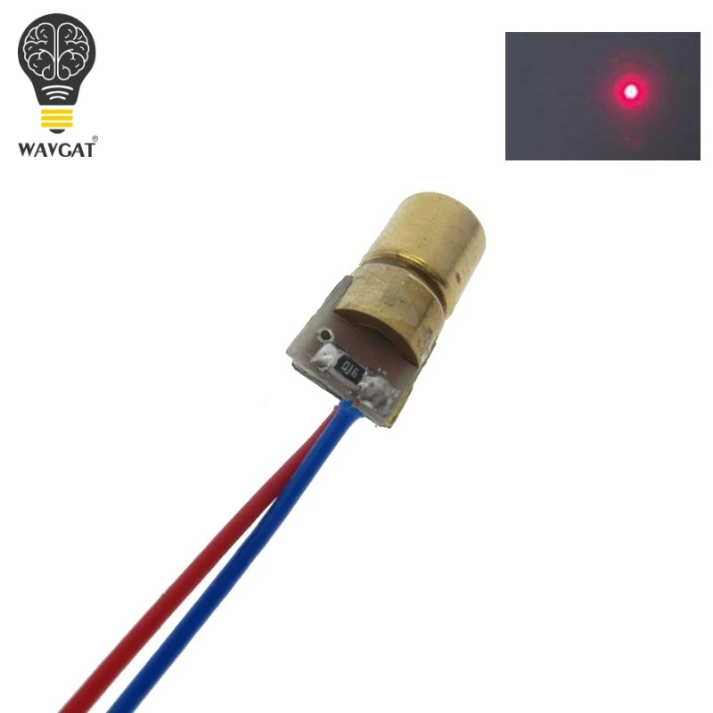 5V 650nm 5mW Adjustable Laser Dot Diode Module Red Sight Copper Head Mini Laser Pointer