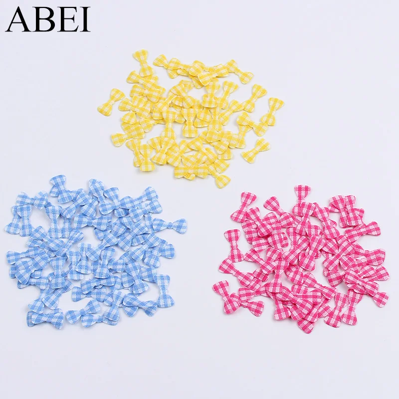 200pcs/lot Candy Color Bow Pads Cartoon lovely bow Patch for Kids Baby Clothes Shoes Accessories DIY Scrapbook Cards Craft