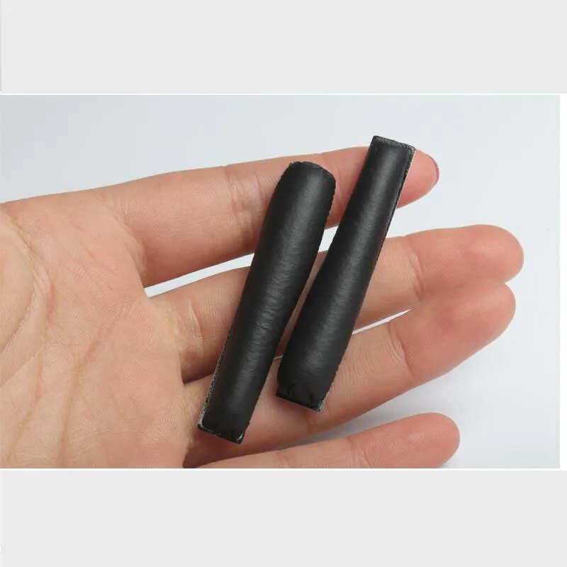 2 Stuks Soft Hoofdtelefoon Rits Hoofd Bam Spons Pads Voor Sennheiser PX100 PX200 PX80 Hoofddeksels Foam Headset Reparatie Vervanging Black