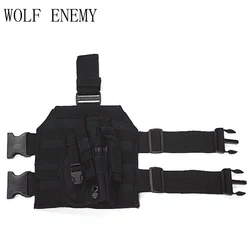 1000D Nylon MOLLE Tactical Drop Leg Platform for Hunting/Paintball/Airsoft Holster Platform with Quick Release Buckle