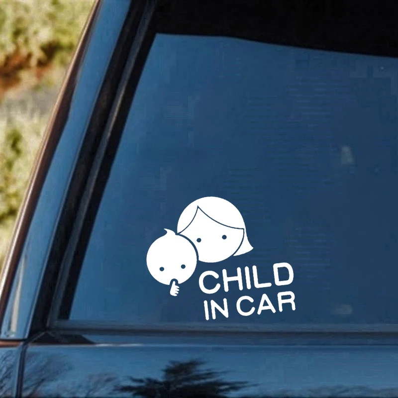 15*13cm Child In Car Car Styling Safety Sign Decal Mother And Baby Decorative Car Sticker Rear Window Car Sticker