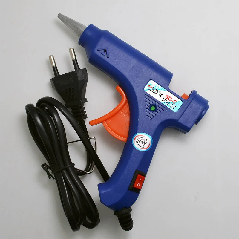 Mini Melt Glue Gun for Sealing Wax Stick, Professional High Temp Heater, Hot Glue Gun, Repair Heat Tool, Fit 7mm Stick 20W