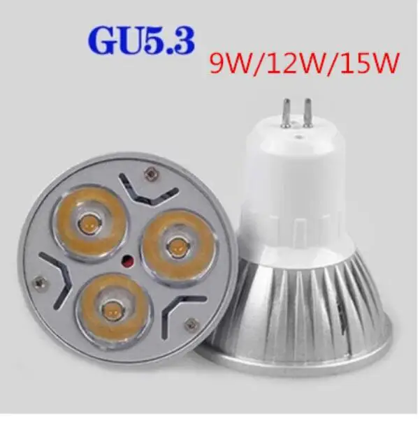 led spotlight lampada do bulbo pode ser escurecido gu53 9w 12w 15w 85v265v quente branco fresco lampada led ce rohs gu53 01