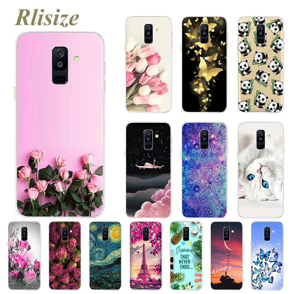 Phone Case for Samsung Galaxy A6 Plus 2018 A605 A605F Full Protection Phone Cases for Samsung A 6 2018 A6 Plus Back Cover Bumper