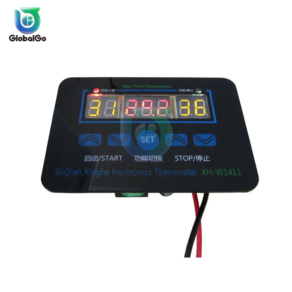 Imagem -05 - Display Lcd Digital Termostato Multifunções Controlador de Temperatura Sensor Interruptor55 Degrees 120 Graus Ac110220v dc 12 v Xh-w1411