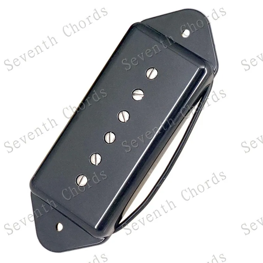 Ein Set 2 Stück schwarze Hundeohr 6-saitige Tonabnehmer für E-Gitarre Zubehör Teile Musikinstrument – Detail 6