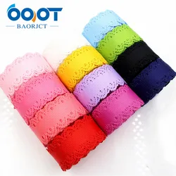 OOOT BAORJCT 177031  hot sale 25mm hollow Flowers solid Grosgrain Ribbon, DIY handmade materials,Clothing accessories