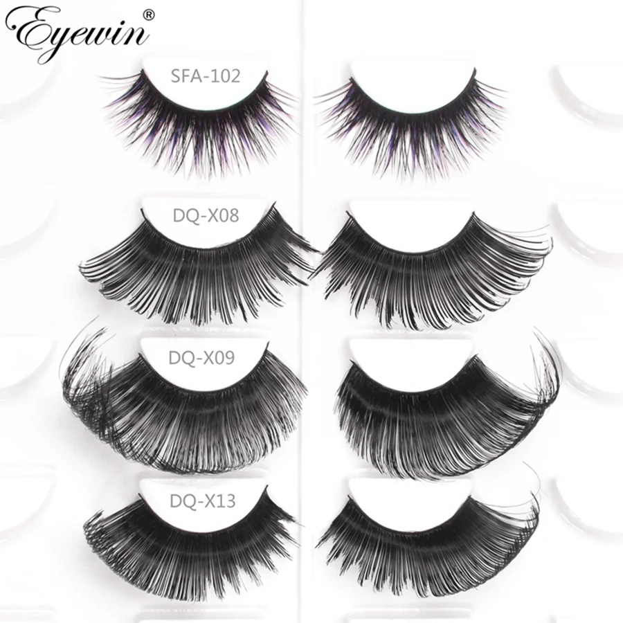 

Eyewin False Strip Eyelashes Lash For Drag Queen Make Up 3D Faker Eyelash Mink Eyelash Lash For Professional Dramatic Drag lash