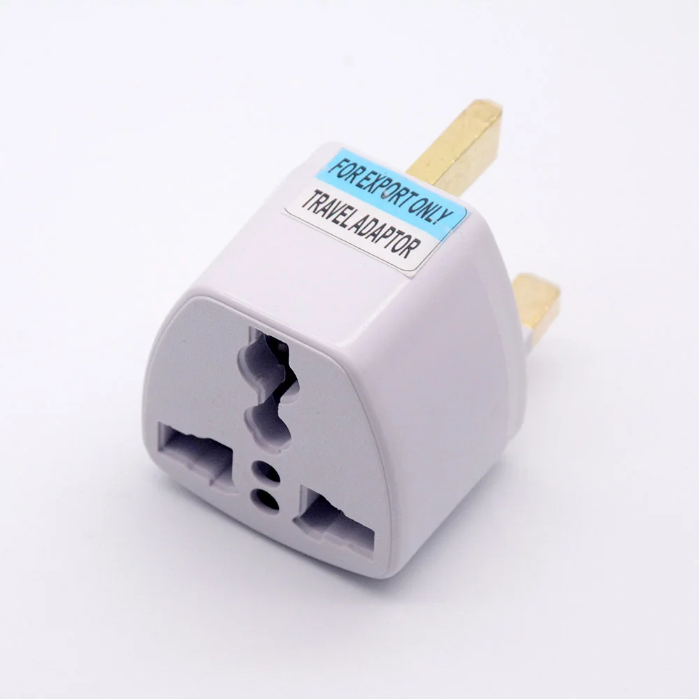 Uniwersalny 3Pin UK HK AC Travel wtyczka zasilania US/ue/AU do UK/HK 3 gniazdo kołkowe konwersja wtyczka konwersji Adapter do podróży