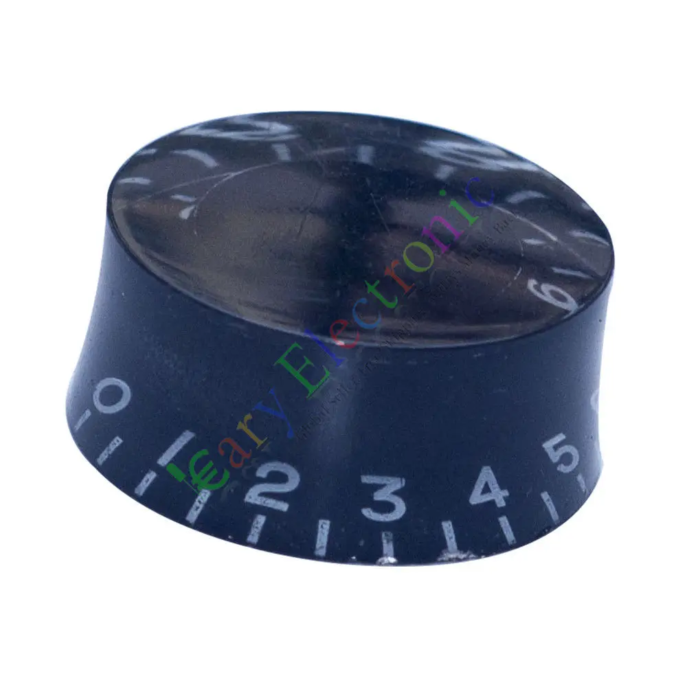 卸売および小売 10pc 25 ミリメートルペダルトップスカート黒ノブギターチューブアンプボリュームトーンオーディオラジオ送料無料