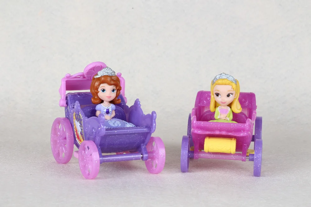 LOVELY princess sofia Amber car Collection figure toy A Set