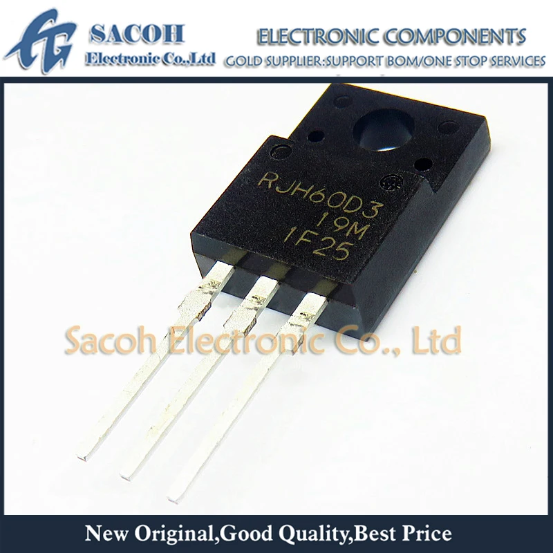 Refurbished Original 10Pcs/Lot RJH60D3DPP RJH60D3 RJH60D3DPE TO-220F 35A 600V Powerful IGBT Transistor