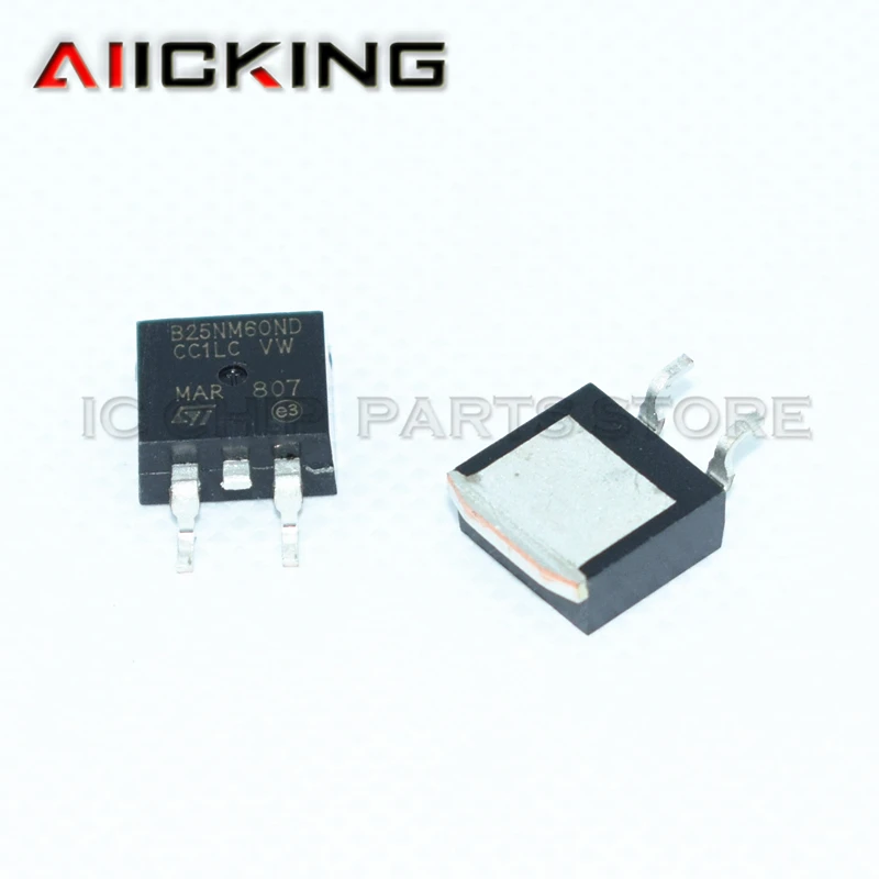 10Pcs STB25NM60N STB25NM60ND B25NM60N 25NM60ND TO-263 25A 600V 파워 MOSFET