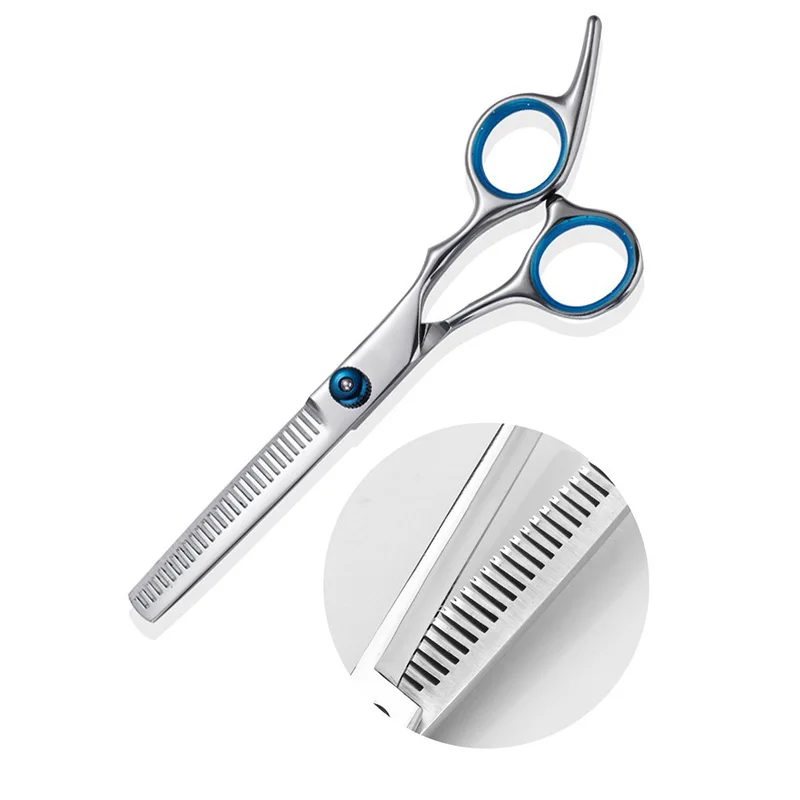 6 inch Cutting Thinning Styling Tool Hair Scissors Stainless Steel Salon Hairdressing Shears Regular Flat Teeth Blades