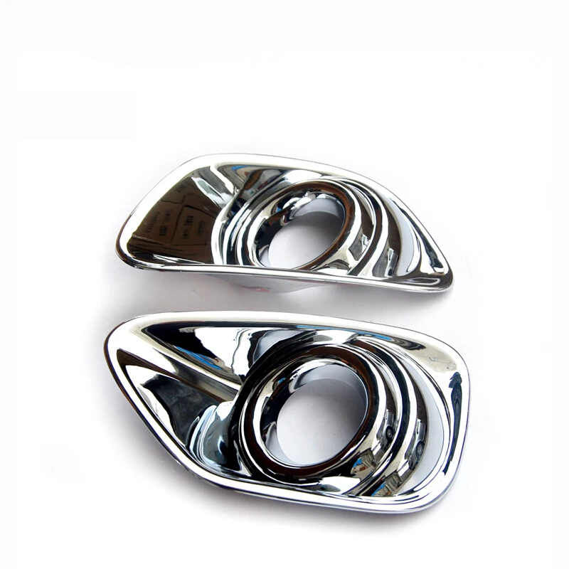 ABS Chrome For Jeep Compass 2013 2014 Accessories Car Front Fog Lamp Light Frame Decoration Cover Trim Car Sticker Styling