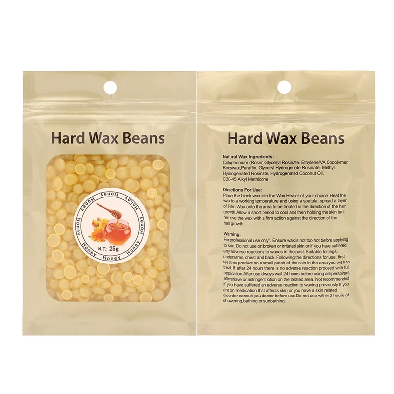 10 Flavors 25g Depilatory Wax Beads Hot Film Hard Wax Pellet Waxing Bikini No Strip Hair Removal Cream Wax Beans