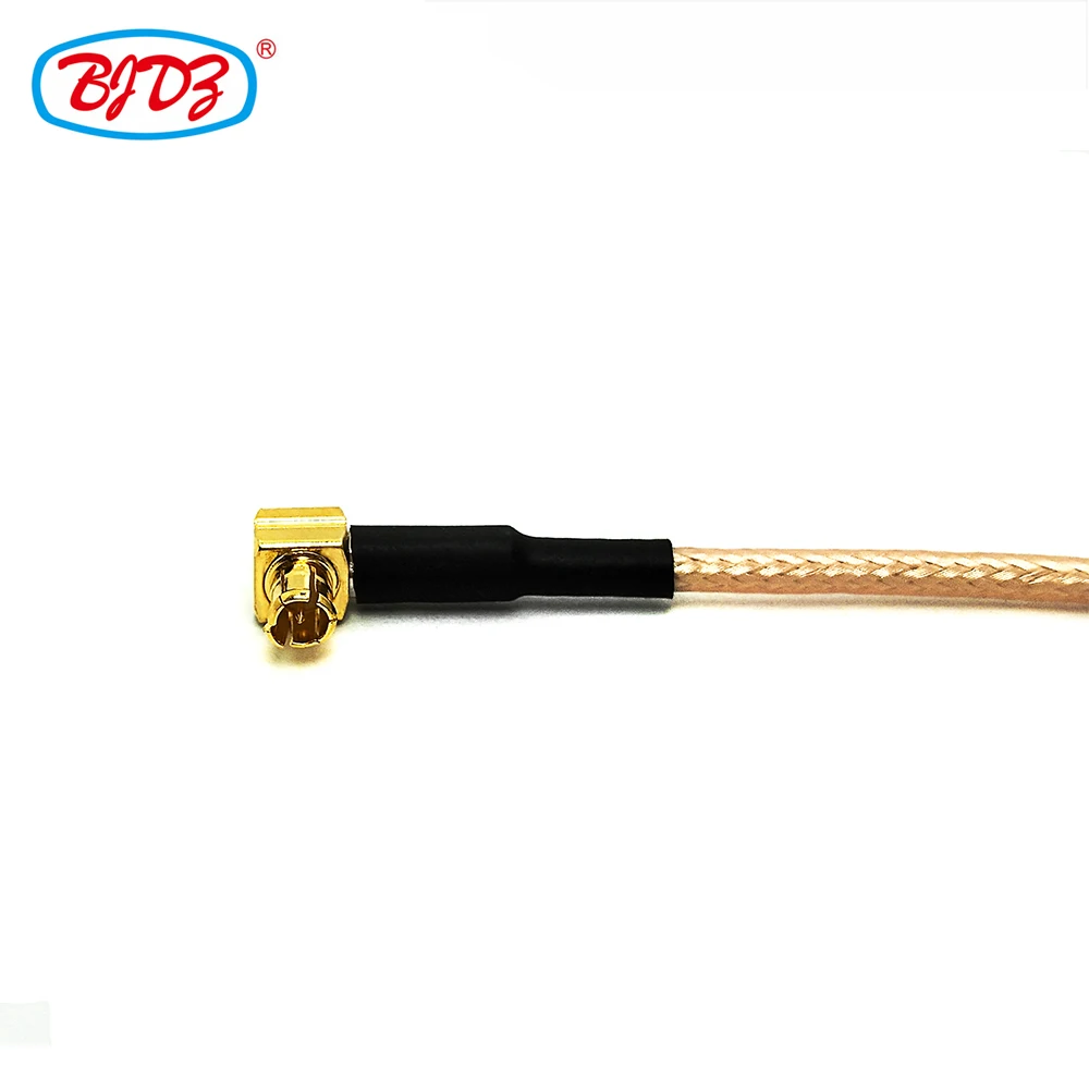 Free Shipping 1PCS 24cm 75ohm BNC Female/Jack Bulkhead to MCX Male/Plug Right Angle/Elbow RG179 Pigtail Jumper Cable Assembly