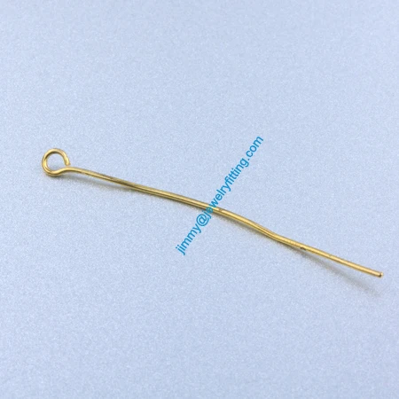 Jewelry Making findings Eye Pins  Brass Pins ;Scarf Pins findings 0.8*45mm