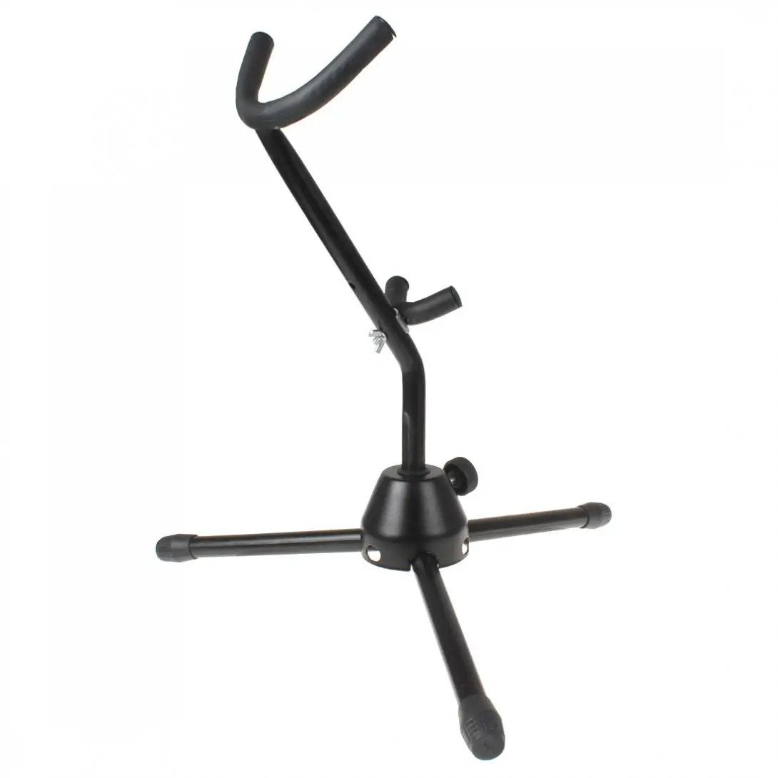 Black  Color Lightweight Tubular Construction Folding Saxophone Stand Alto Sax Rack