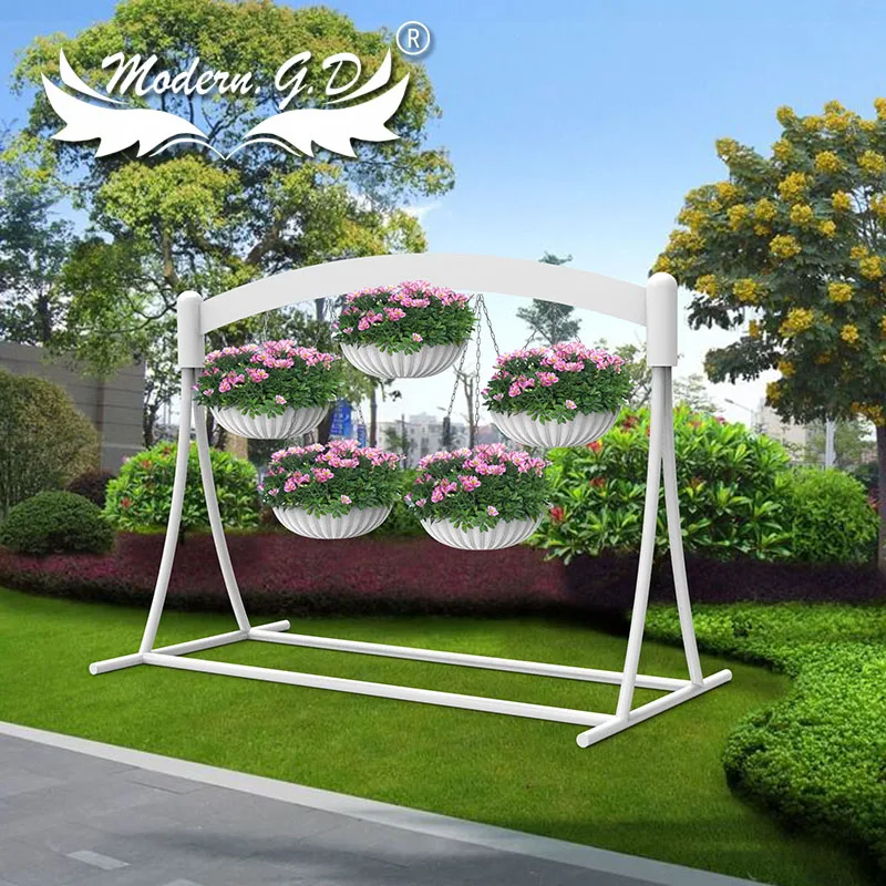 

Popular vertical green combination pot outdoor iron decorative flower frame