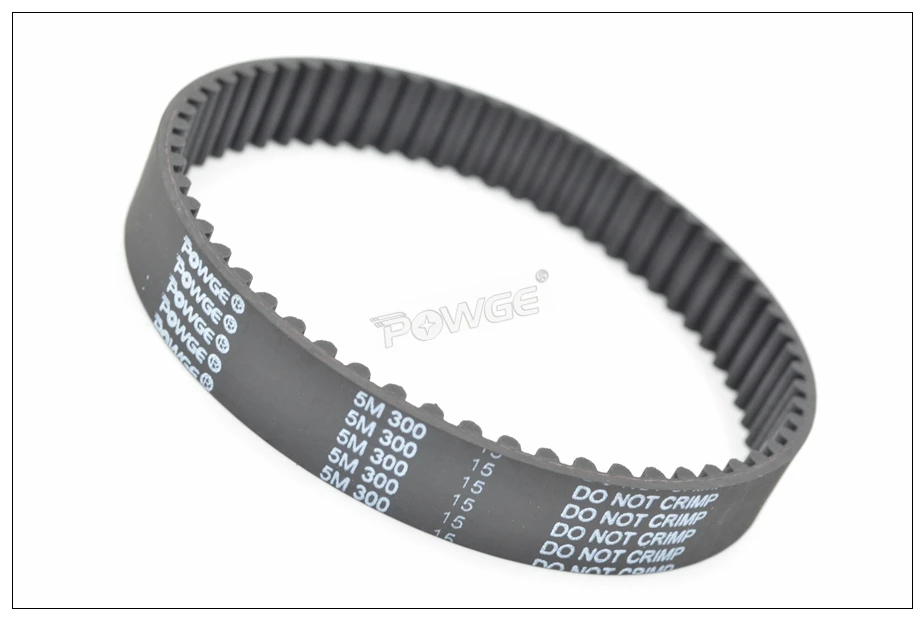 POWGE 300/305/310/315 5M Synchronous Belt Teeth=60/61/62/63 HTD5M Closed-Loop Timing Belt 5M Timing Pulley 300-5M 310-5M