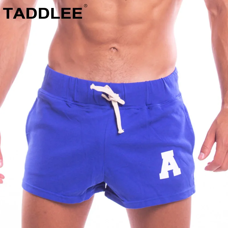 

Taddlee Brand Sexy Men's Shorts Gay Short Shorts Cotton Pockets Low Rise Red Color Boxer Trunks Plus Size Cargo Sweatpants Men