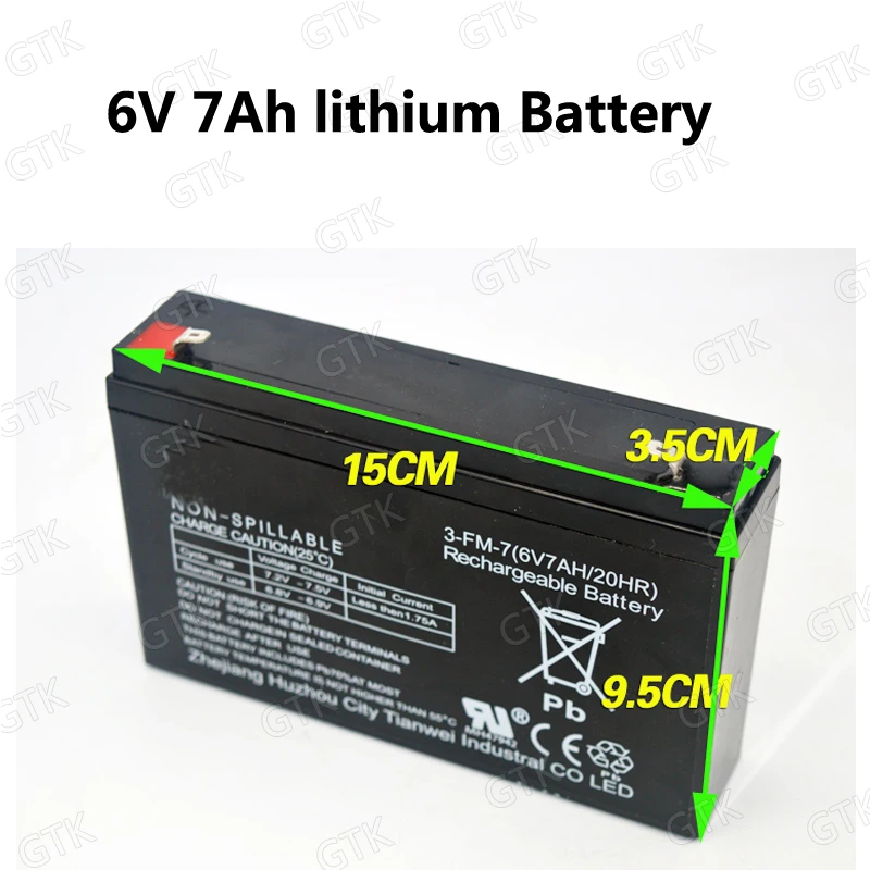 2S 7.4V 6V 6volt 5Ah 10Ah 12Ah 3S 12V 7Ah بطارية ليثيوم أيون ليبو مع شاحن و BMS 10A لعبة تعمل بالتحكم عن بُعد سيارة أطفال خزان طفل تراكس