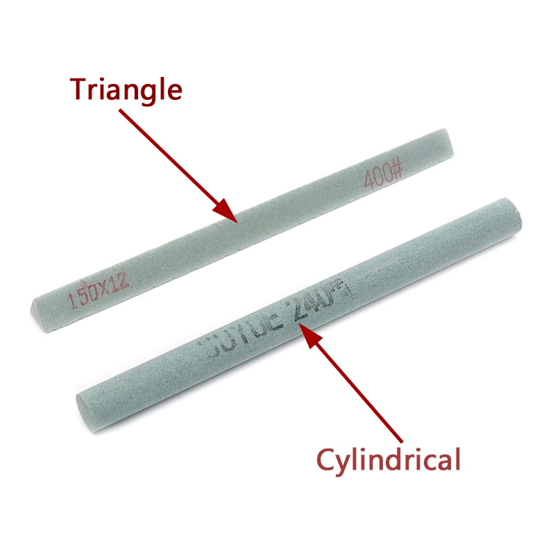 1pcs 240/320/400/600# Grit Oil Stone Green Silicon Carbide Sand Bar Abrasive Block For Ceramic Jade Knife Sharpener Tools
