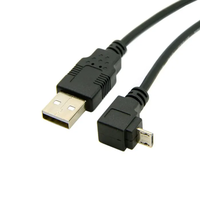 USB 2.0 Male to Micro USB Up & Down Angled 90 Degree Data Charge charging  Cable 20cm 30cm 1m 1ft 3ft for Tablet