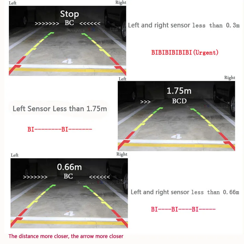 Koorinwoo 2.4G License Holder Car Parking Sensor Buzzer Monitor Window Parking Blind spot Sensor Detector Jalousie Parkmaster